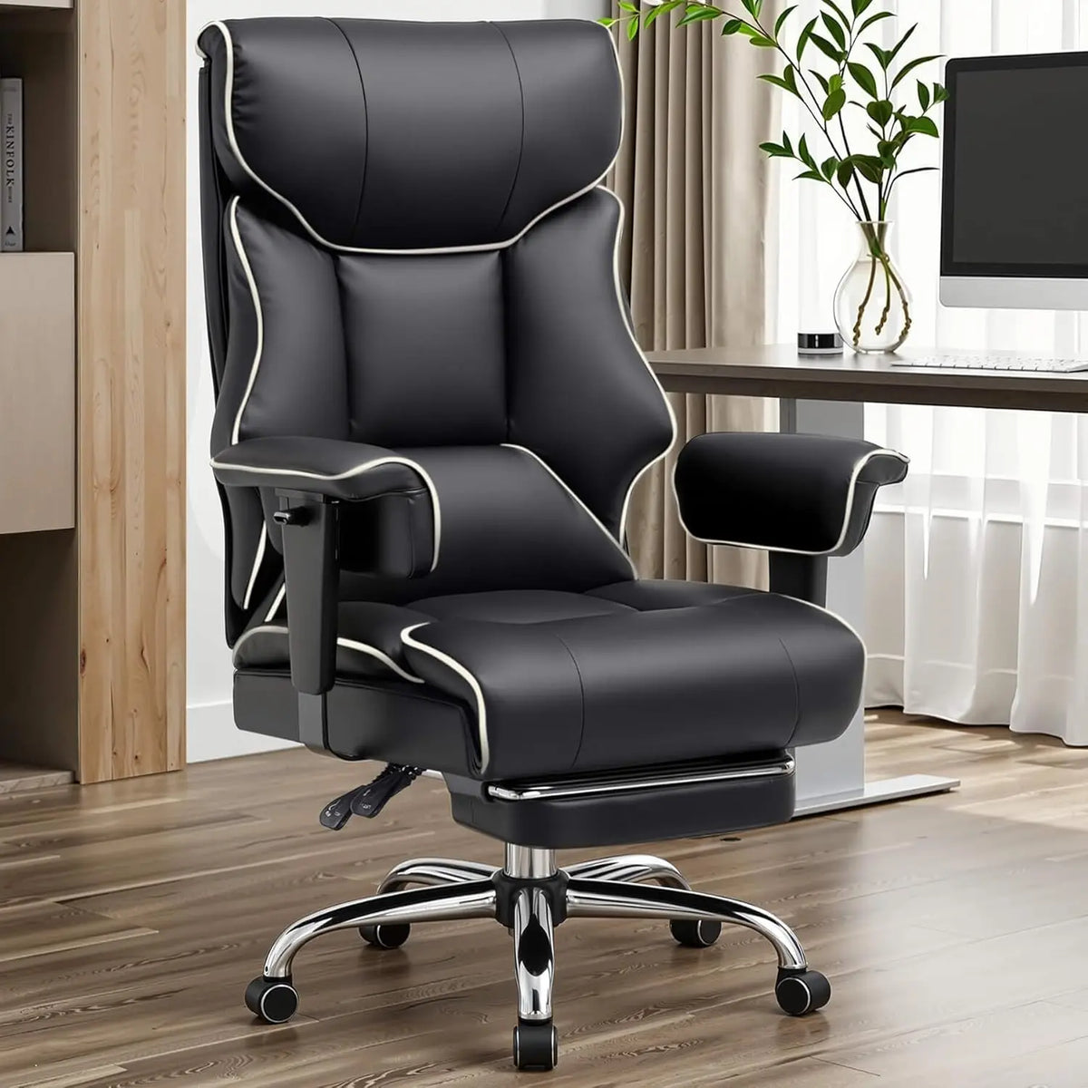 COMHOMA Ergonomic Executive Office Chair With Lumbar Support