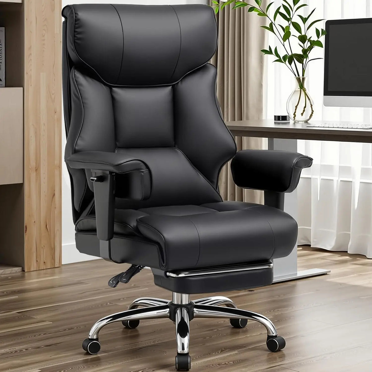 COMHOMA Ergonomic Executive Office Chair With Lumbar Support