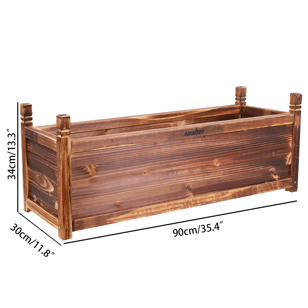 Wooden Raised Garden Bed Planter for Flowers Herbs and Vegetables
