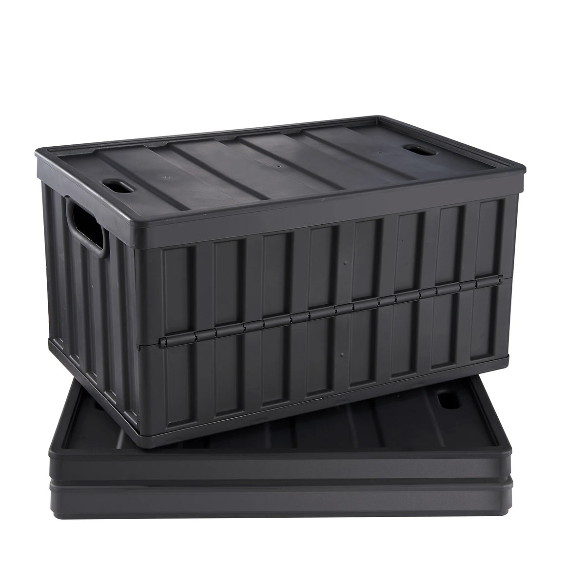SucceBuy Collapsible Stackable Storage Bins With Lids