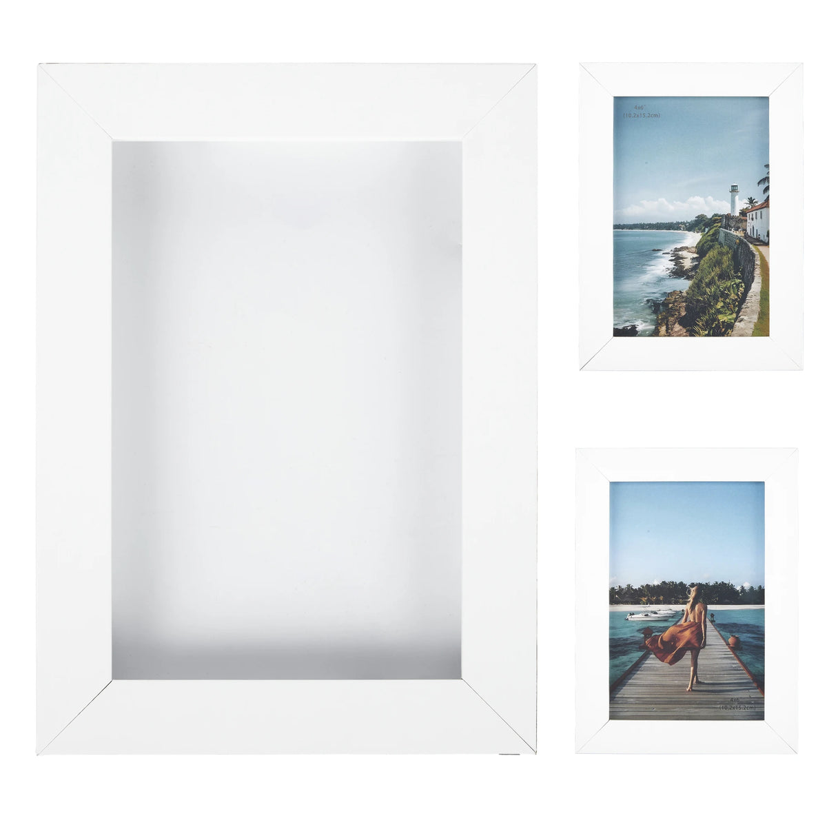 Gallery Collage Photo Frame Set With Shatterproof Glass For Walls