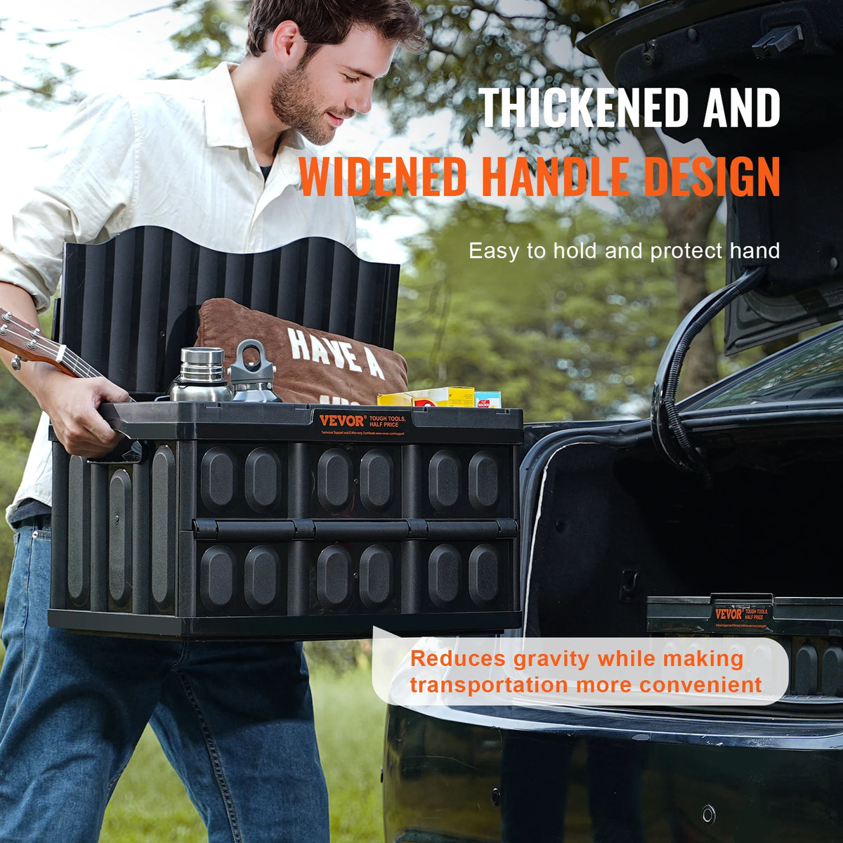 SucceBuy Collapsible Stackable Storage Bins With Lids
