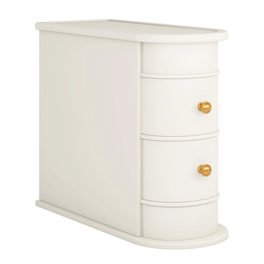Tribesigns Solid Wood End Table With Drawer For Sofa