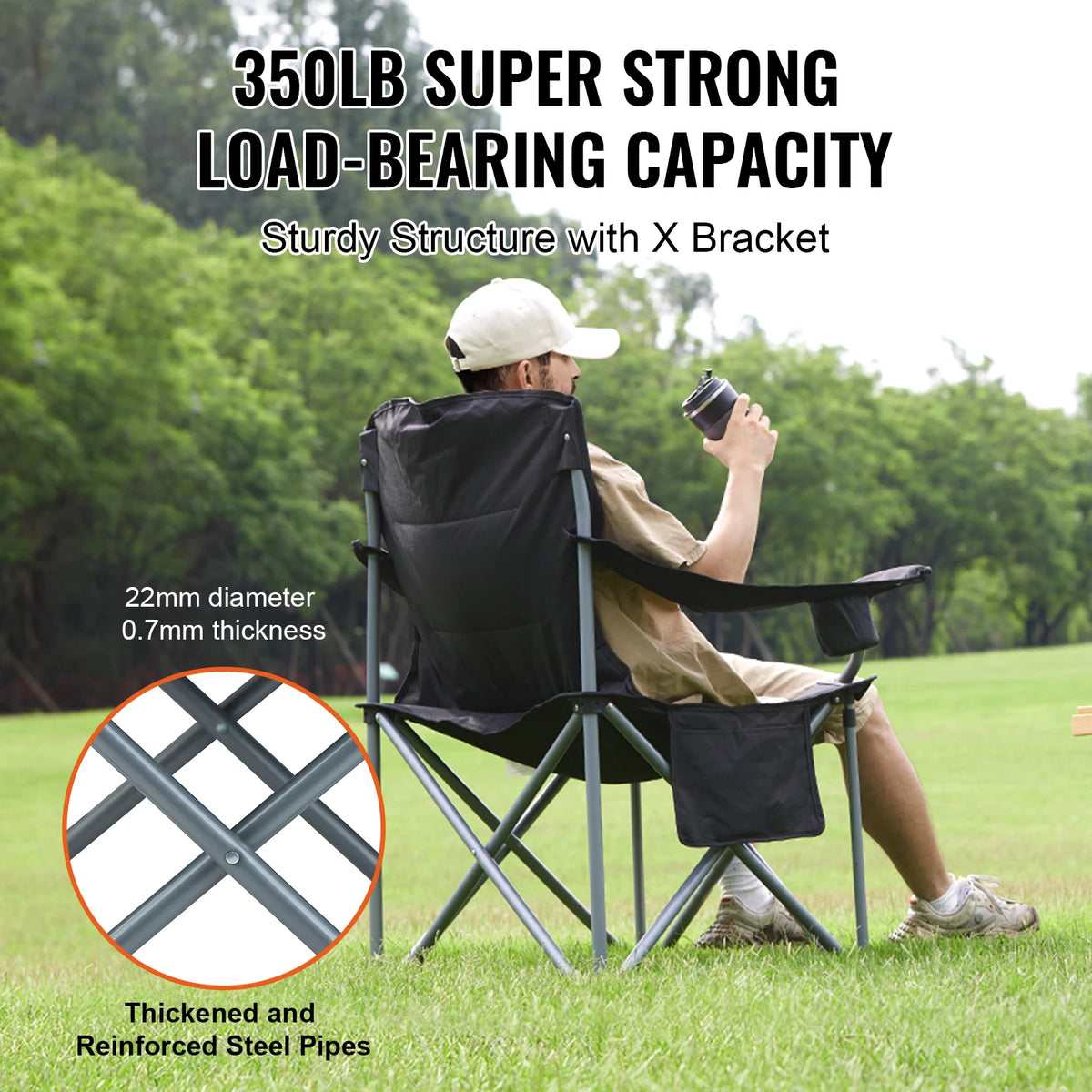 SucceBuy Portable Folding Camping Chair for Outdoor Adventures